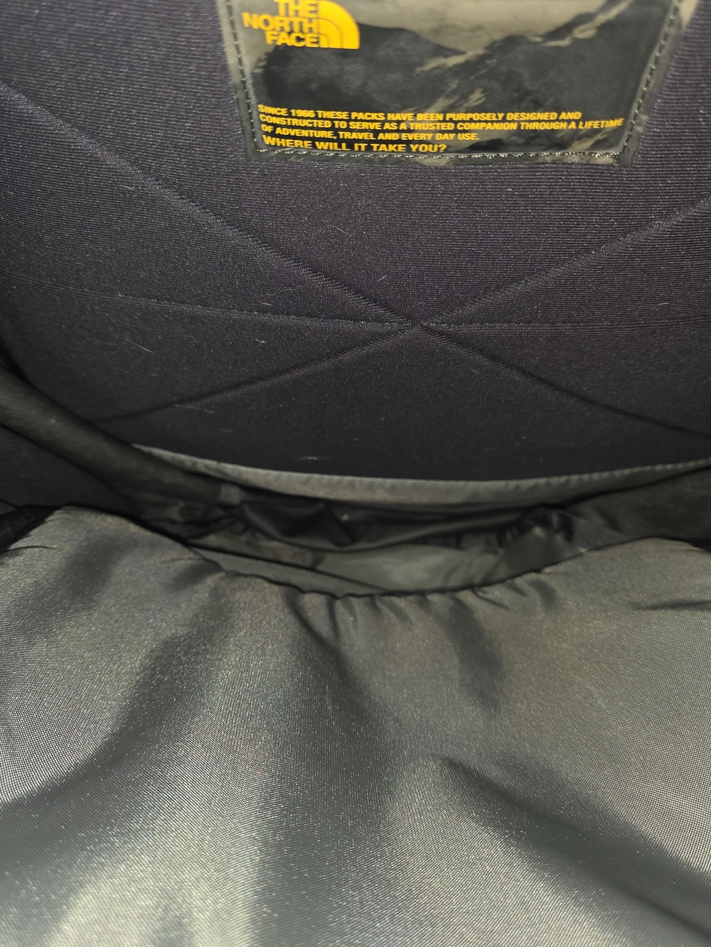 The North Face Recon Gray Backpack with Maroon Trim - Picture 9 of 16